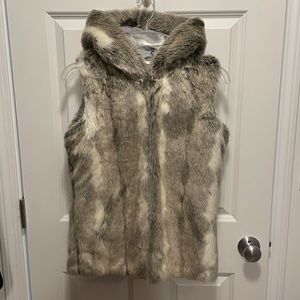 Faux fur vest